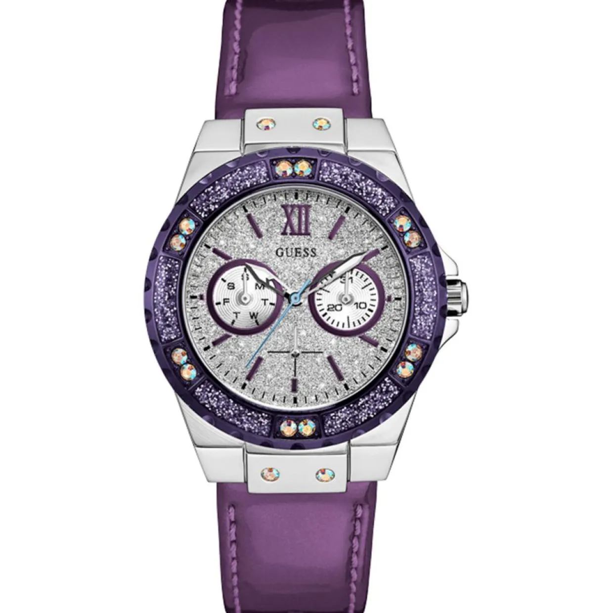 Montre Femme en Cuir & Pu lilas-Guess Online