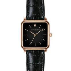 Montre Femme en Cuir Night Plaza noire-Amelia Parker Online
