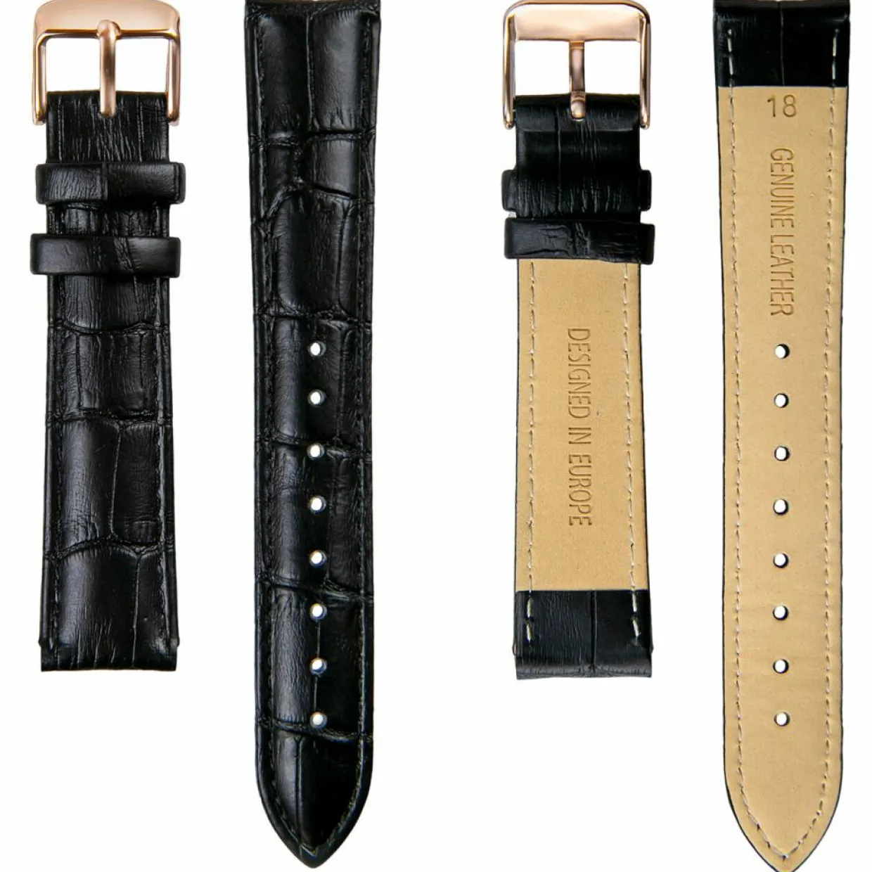 Montre Femme en Cuir Night Plaza noire-Amelia Parker Online