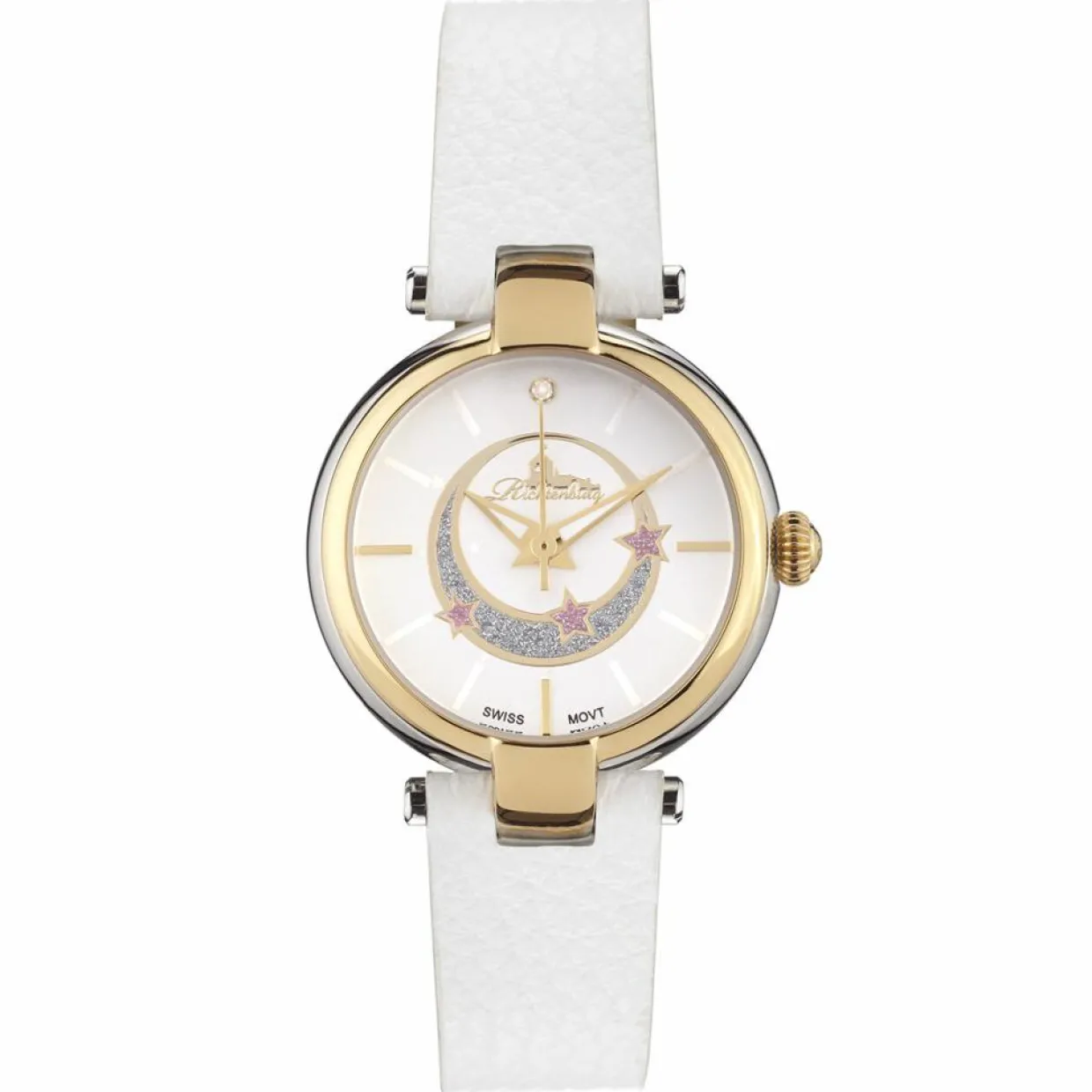 Femme Richtenburg Montres^Montre Femme en Cuir Vivana blanc/argenté