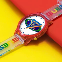 Montre Femme en Silicone X J Balvin transparente/multicolore-Guess Online