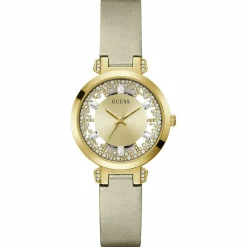 Montre Femme en Silicone dorée-Guess Sale
