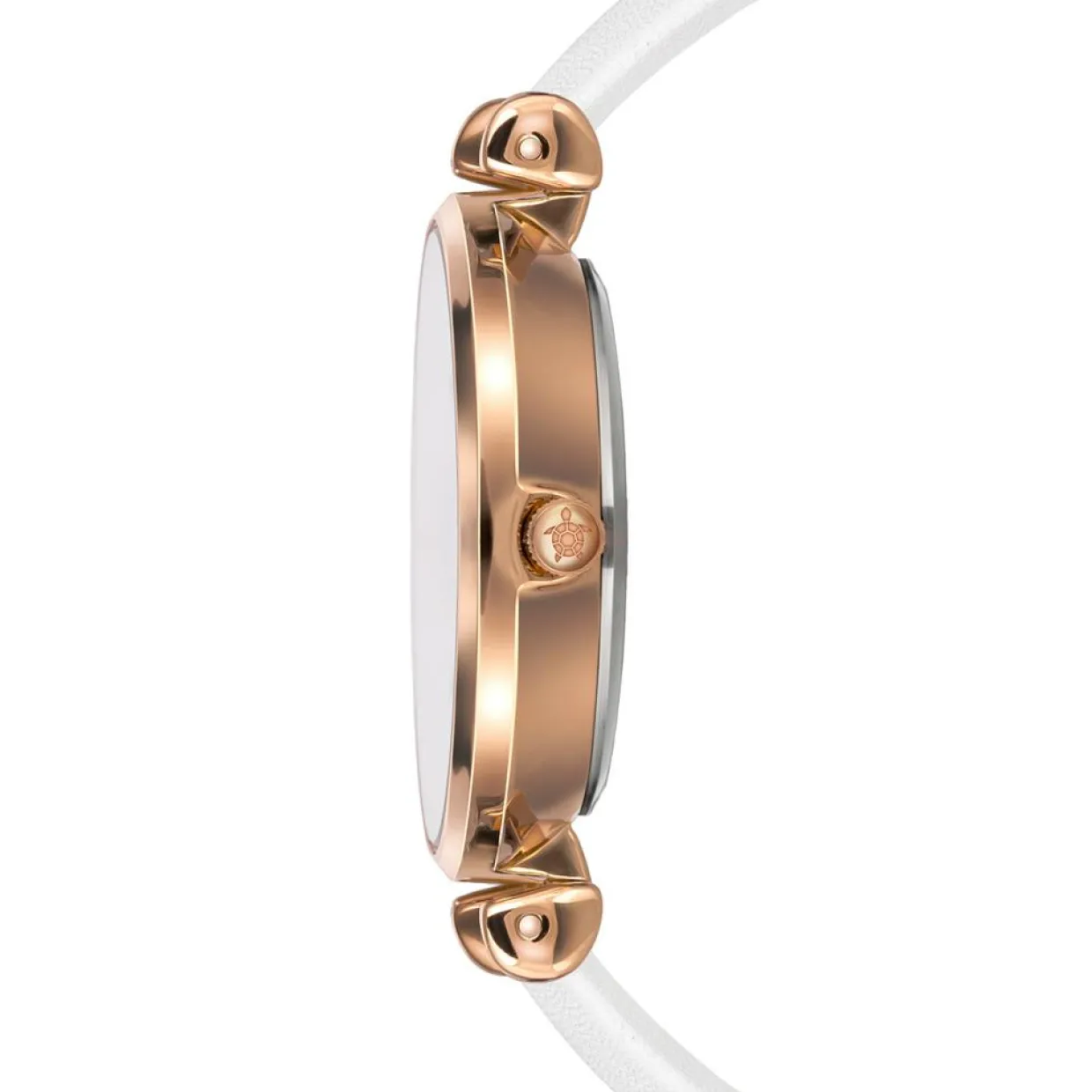 Montre Femme Gold Shore en Cuir blanche-Amelia Parker Discount