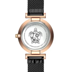 Femme Amelia Parker Montres^Montre Femme Gold Shore en Acier noire