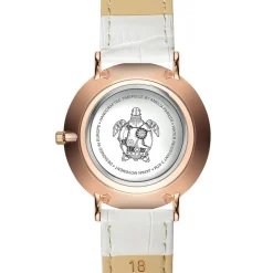 Montre Femme Gold Sky en Cuir blanche-Amelia Parker Discount