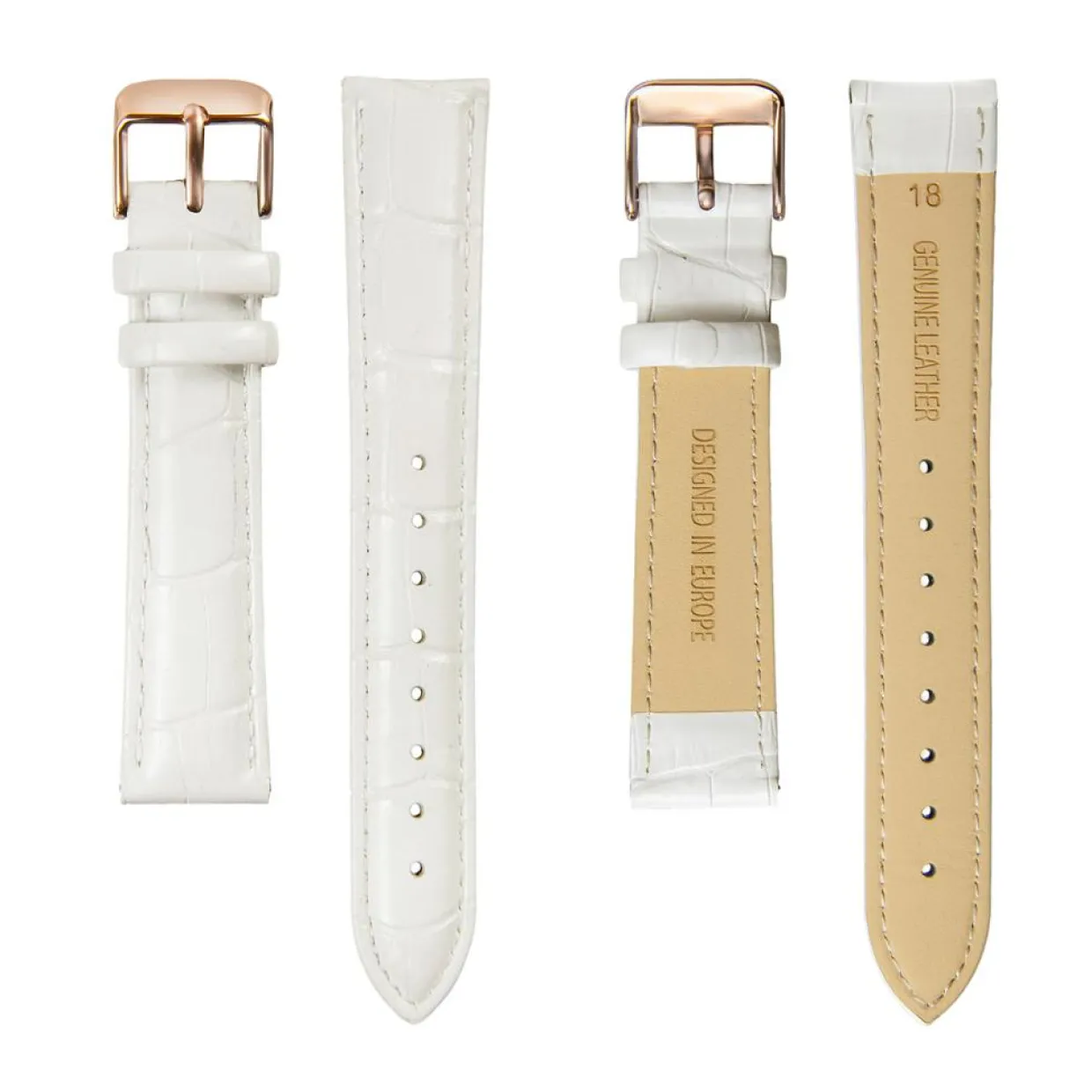 Montre Femme Gold Sky en Cuir blanche-Amelia Parker Discount