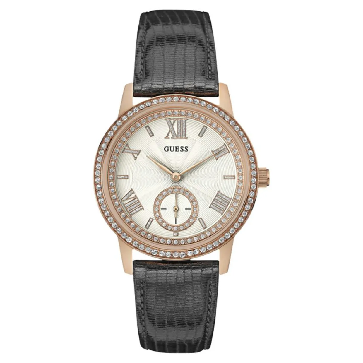 Femme Guess Montres^Montre Femme Gramercy en Cuir grise