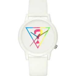 Montre Femme Hollywood en Silicone blanche-Guess Discount