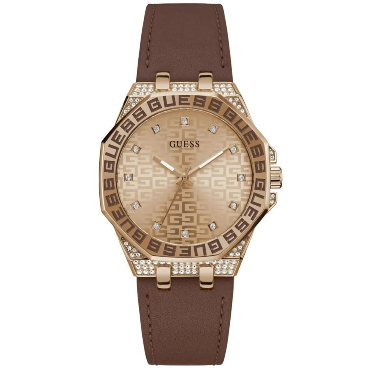 Femme Guess Montres^Montre Femme Insignia en Silicone marron