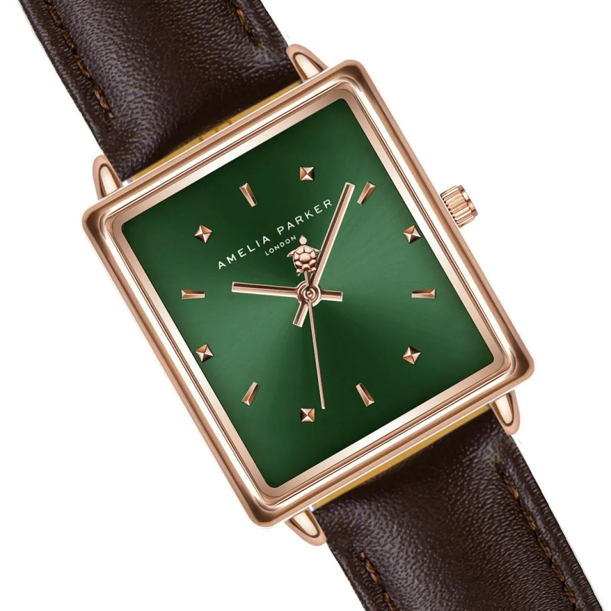 Femme Amelia Parker Montres^Montre Femme Joyful Journey en Cuir marron
