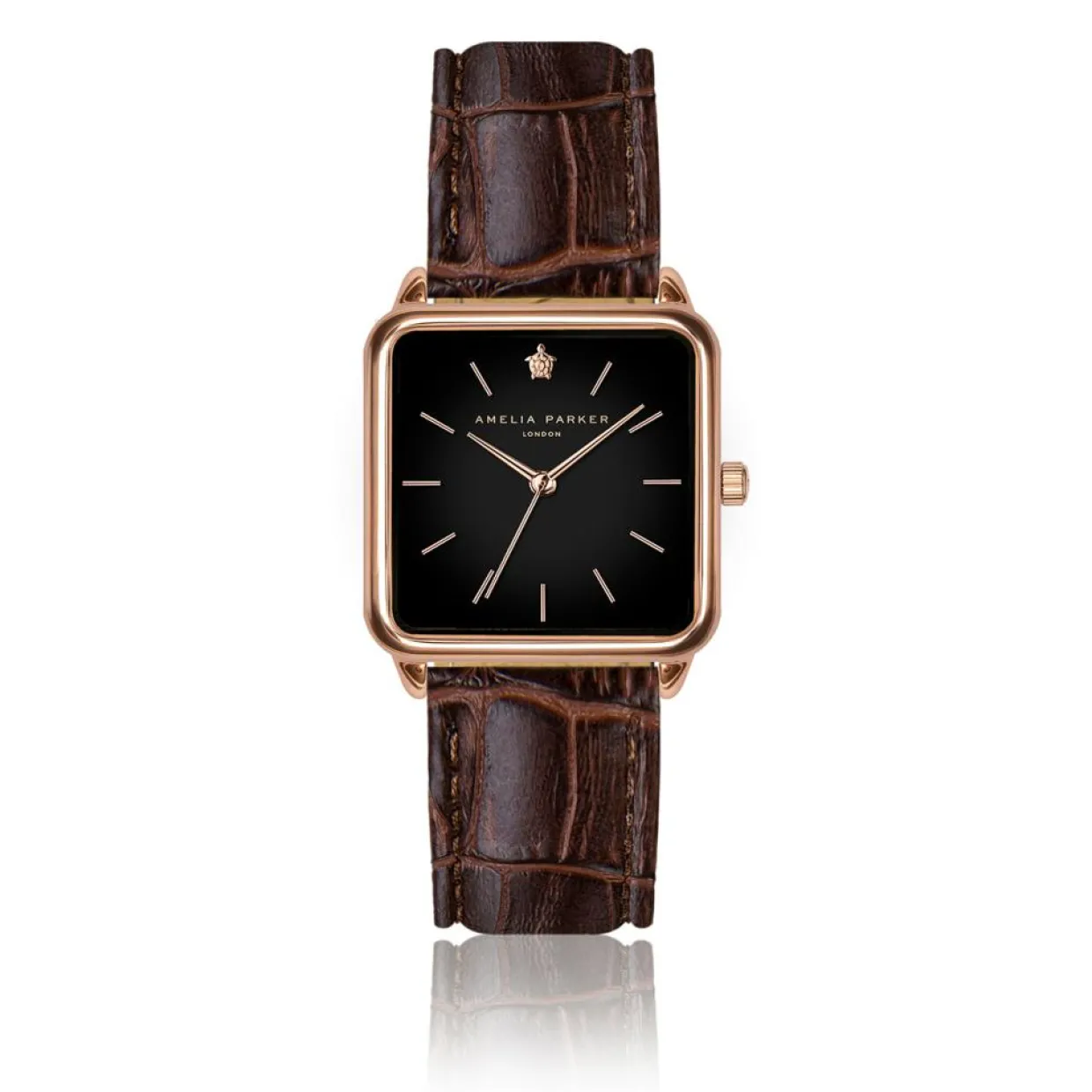 Femme Amelia Parker Montres^Montre Femme Night Plaza en Cuir marron