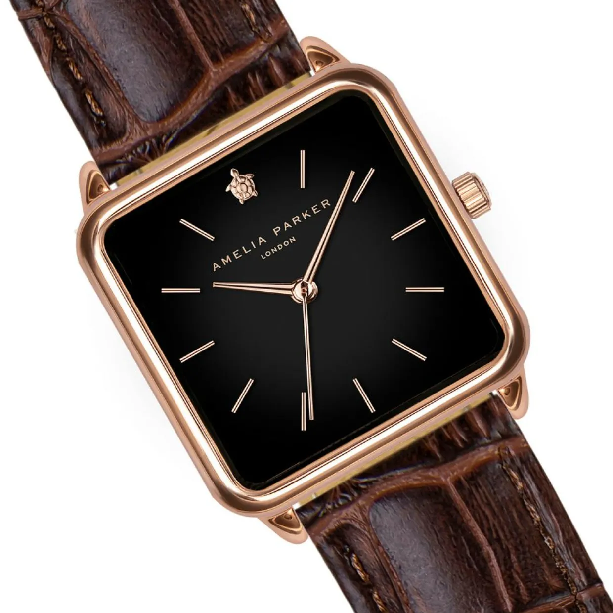 Femme Amelia Parker Montres^Montre Femme Night Plaza en Cuir marron