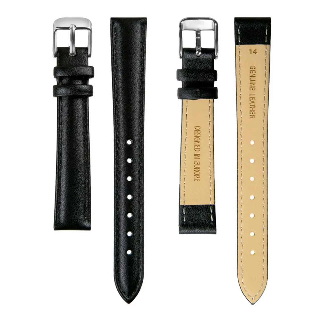 Montre Femme Night Shore en Cuir noire-Amelia Parker Clearance