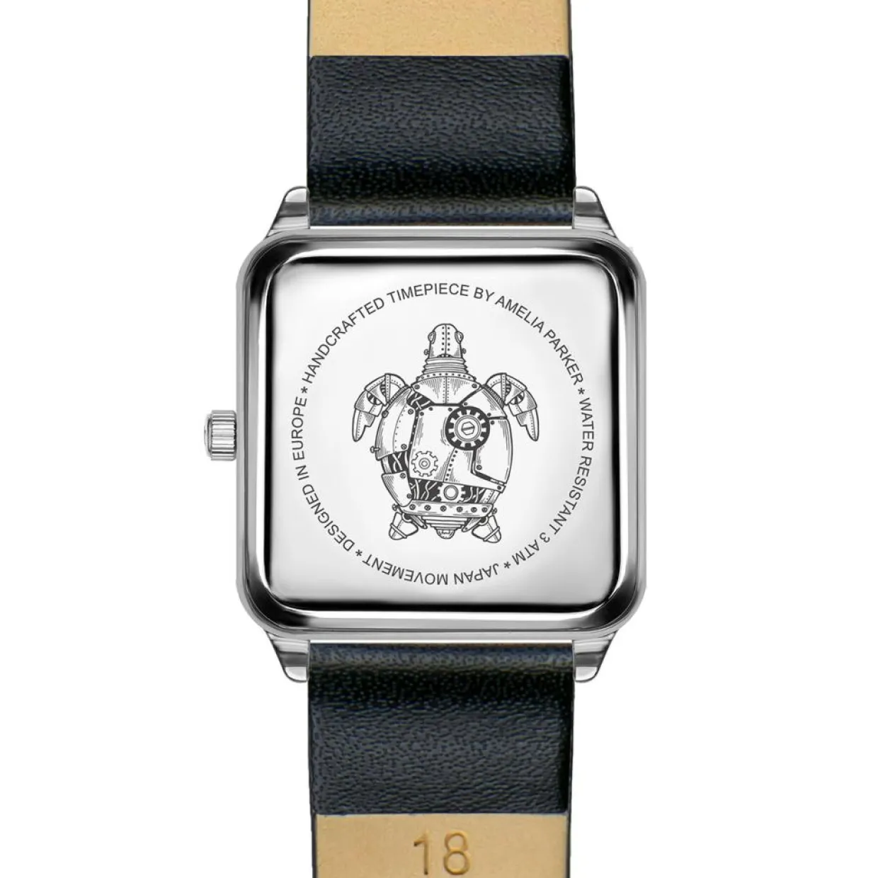 Montre Femme Night Voyage en Cuir noire-Amelia Parker Discount