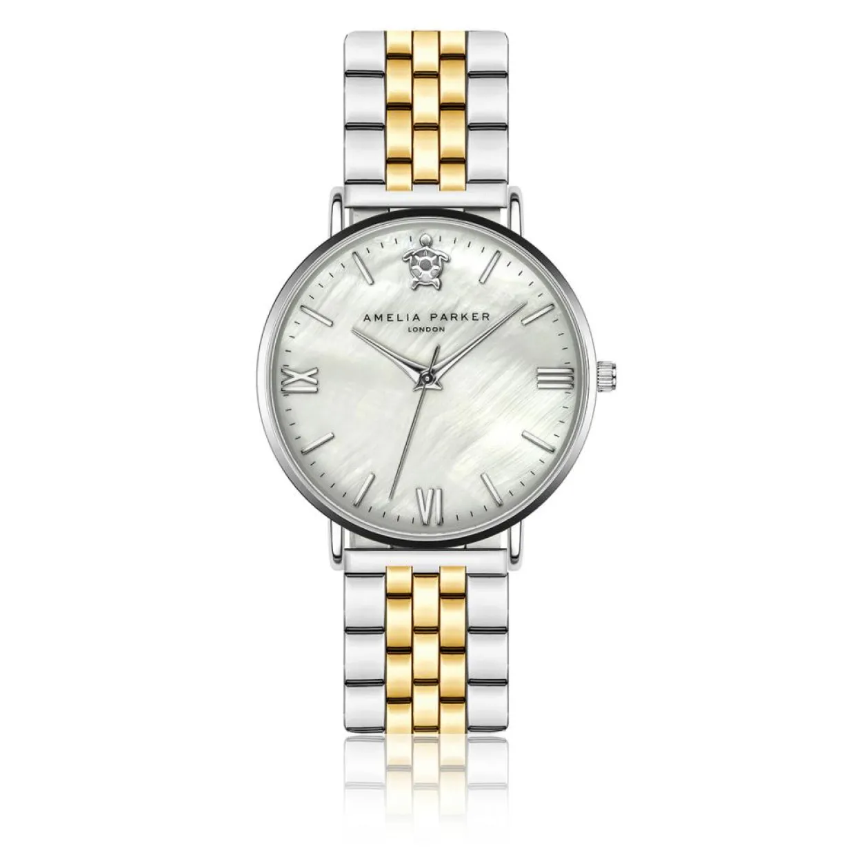 Montre Femme Oyster en Acier doré/argenté-Amelia Parker Clearance