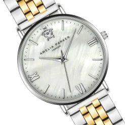 Montre Femme Oyster en Acier doré/argenté-Amelia Parker Clearance