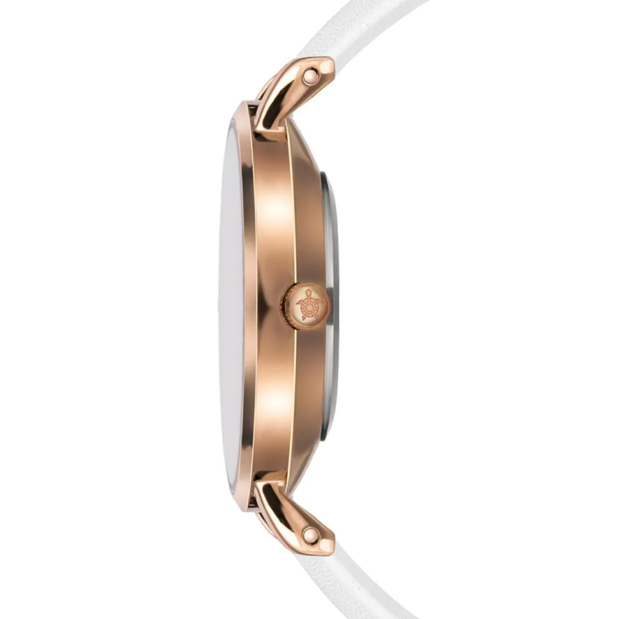 Montre Femme Petite Classique en Cuir blanche-Amelia Parker New