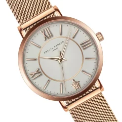 Montre Femme Petite Classique en Acier rose doré-Amelia Parker Sale
