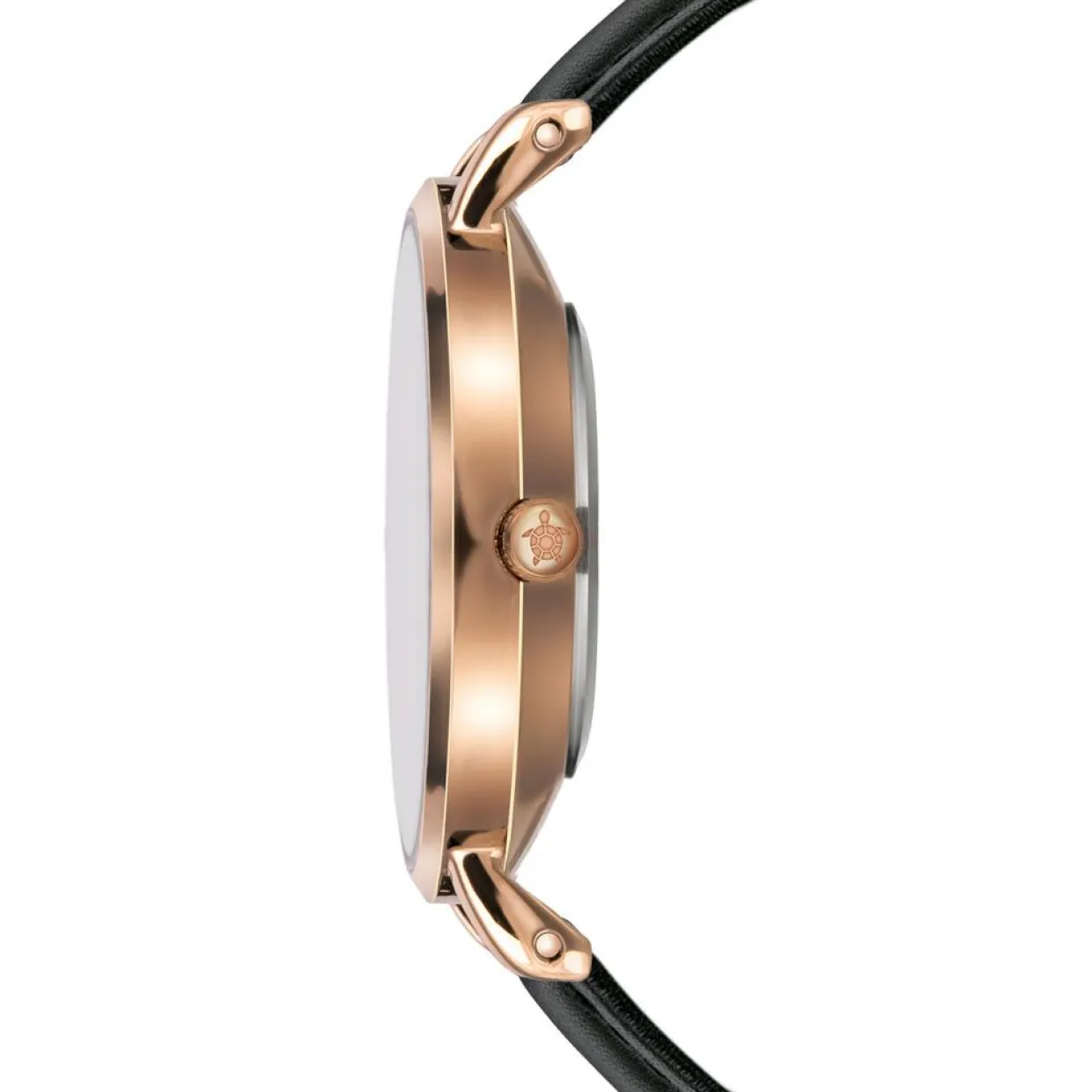 Montre Femme Petite Classique en Cuir noire-Amelia Parker New