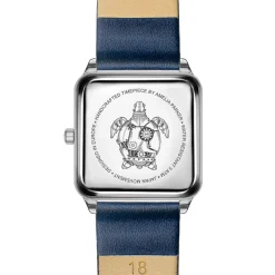 Montre Femme Plaza en Cuir bleu foncé-Amelia Parker New