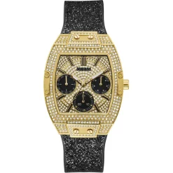 Montre Femme Raven en Cuir noire-Guess Outlet