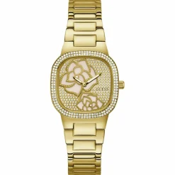 Femme Guess Montres^Montre Femme Rose Bud en Acier dorée