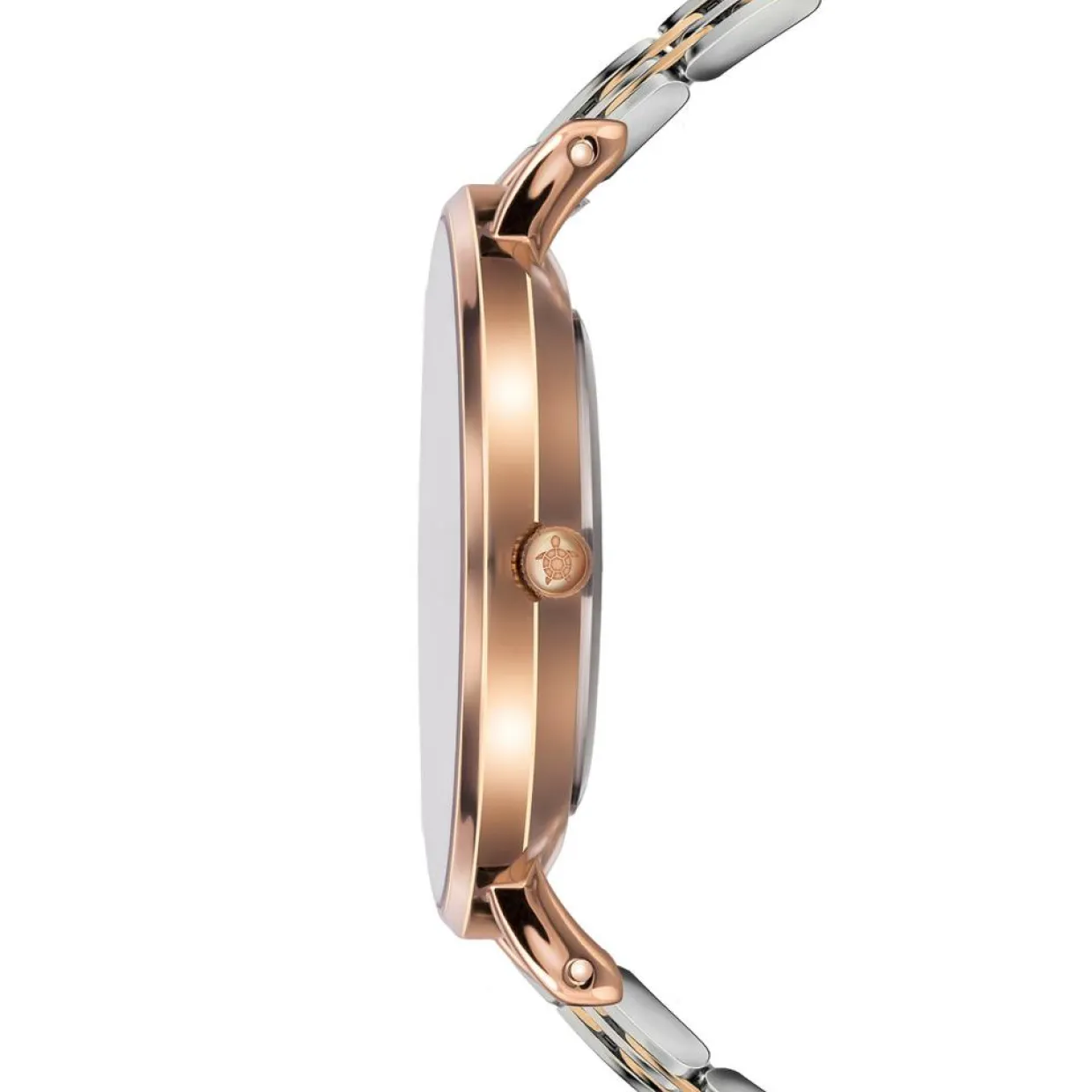 Montre Femme Rose Turtle en Acier rose doré/argenté-Amelia Parker Outlet