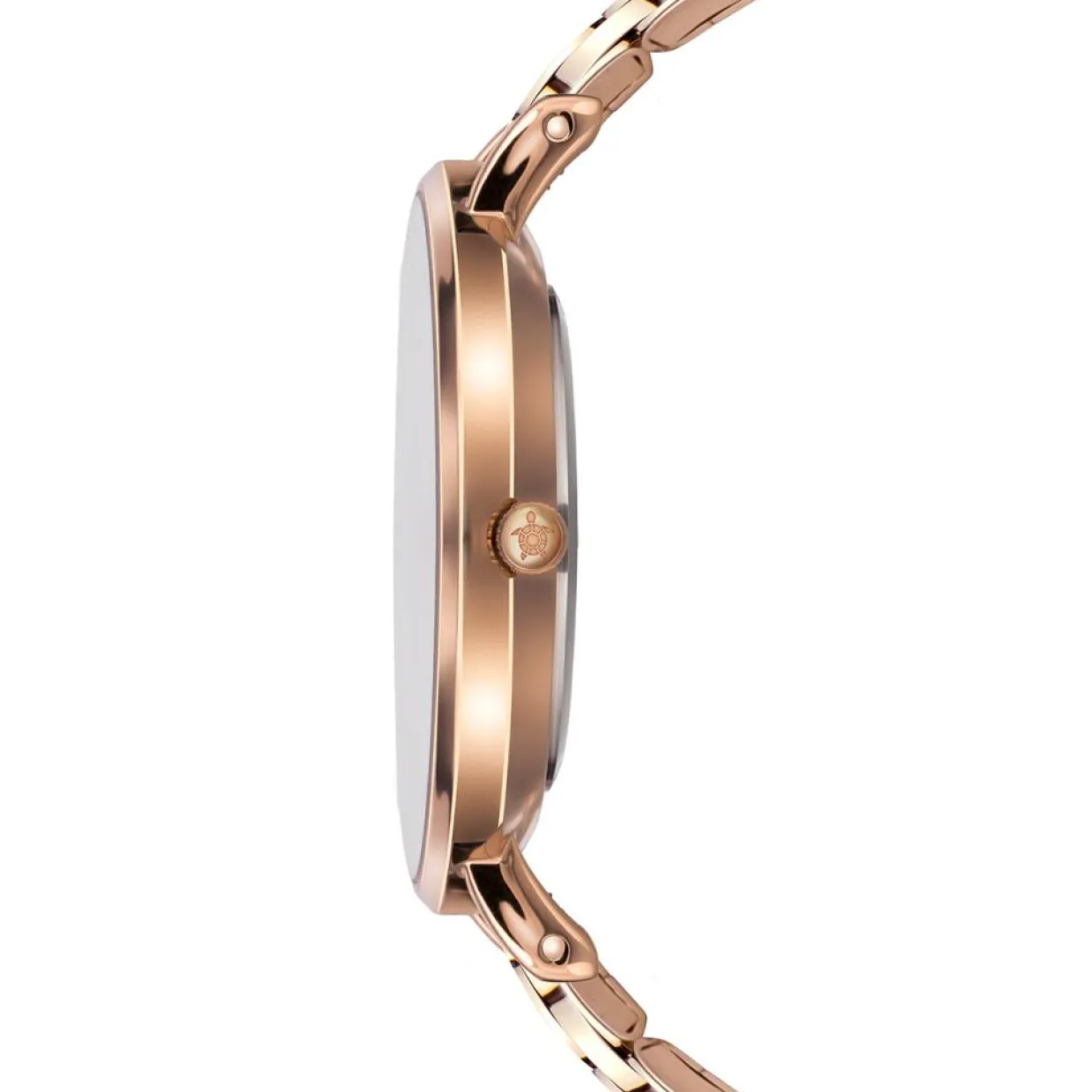 Montre Femme Rose Turtle en Acier rose doré-Amelia Parker Hot