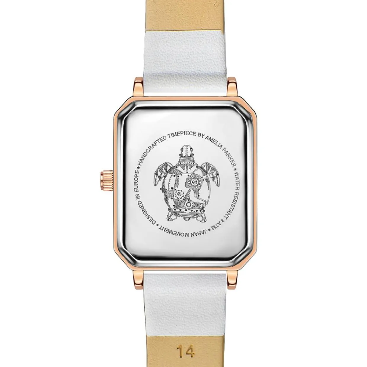 Montre Femme Serenity en Cuir blanche-Amelia Parker Hot