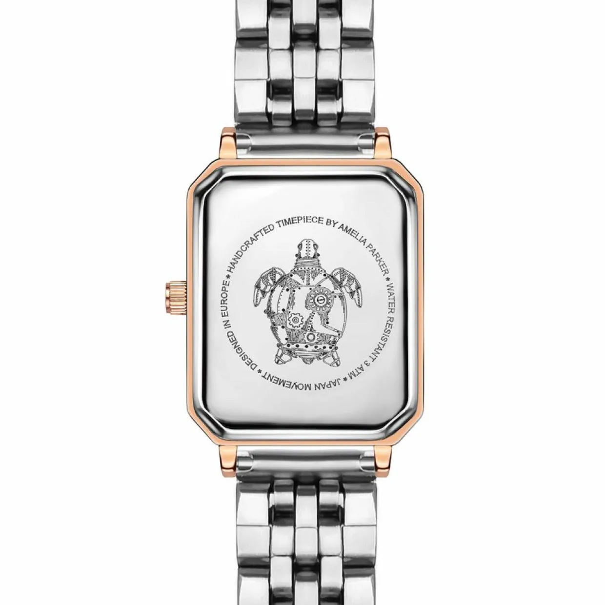 Montre Femme Serenity en Acier rose doré/argenté-Amelia Parker Best