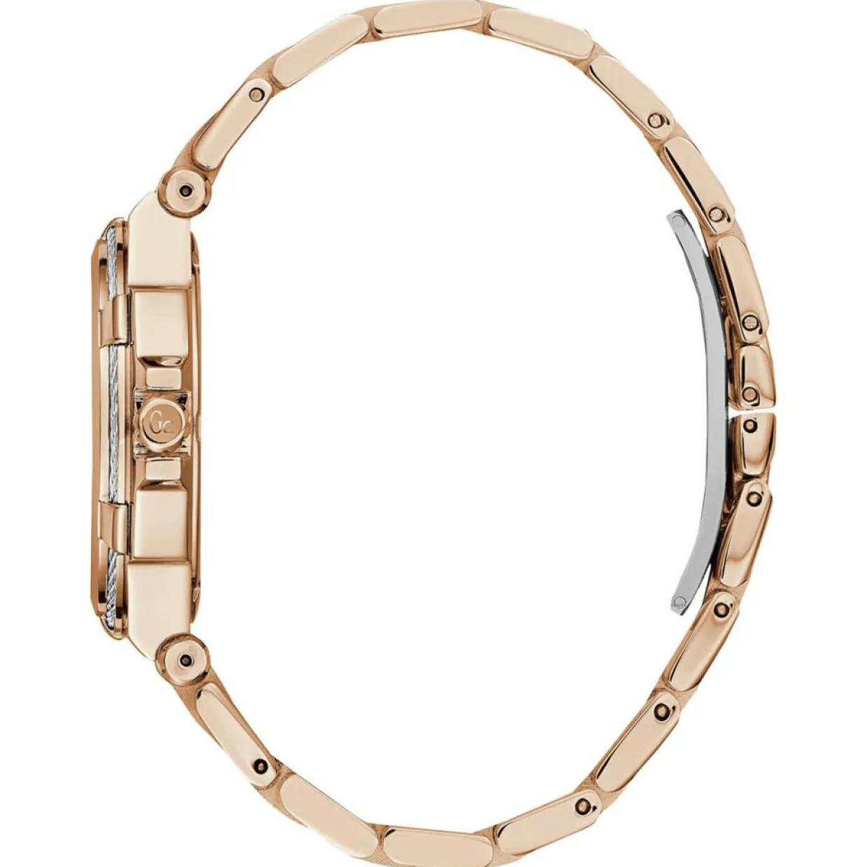 Femme Guess Collection Montres^Montre Femme Structura Cable en Acier inoxydable rose doré