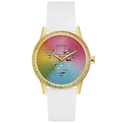 Femme Guess Montres^Montre Femme Unity en Silicone blanche