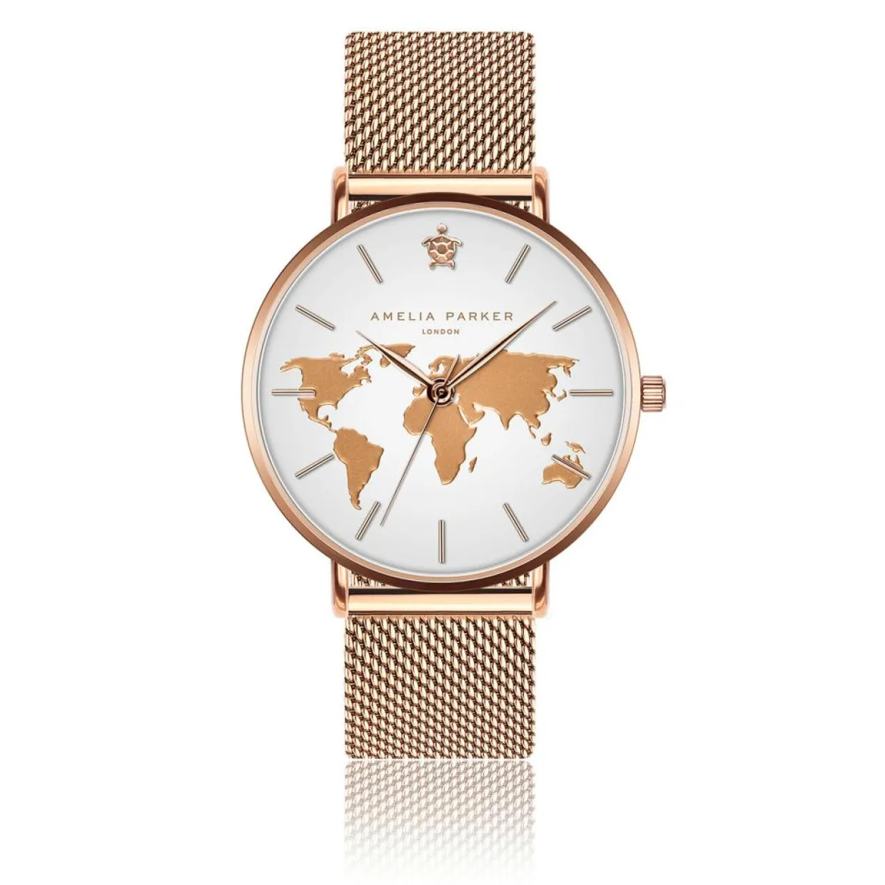 Femme Amelia Parker Montres^Montre Femme Vacation en Acier rose doré