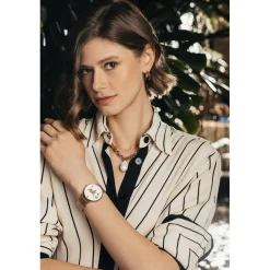 Femme Amelia Parker Montres^Montre Femme Vacation en Acier rose doré