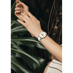 Montre Femme Vacation en Cuir blanche-Amelia Parker Sale