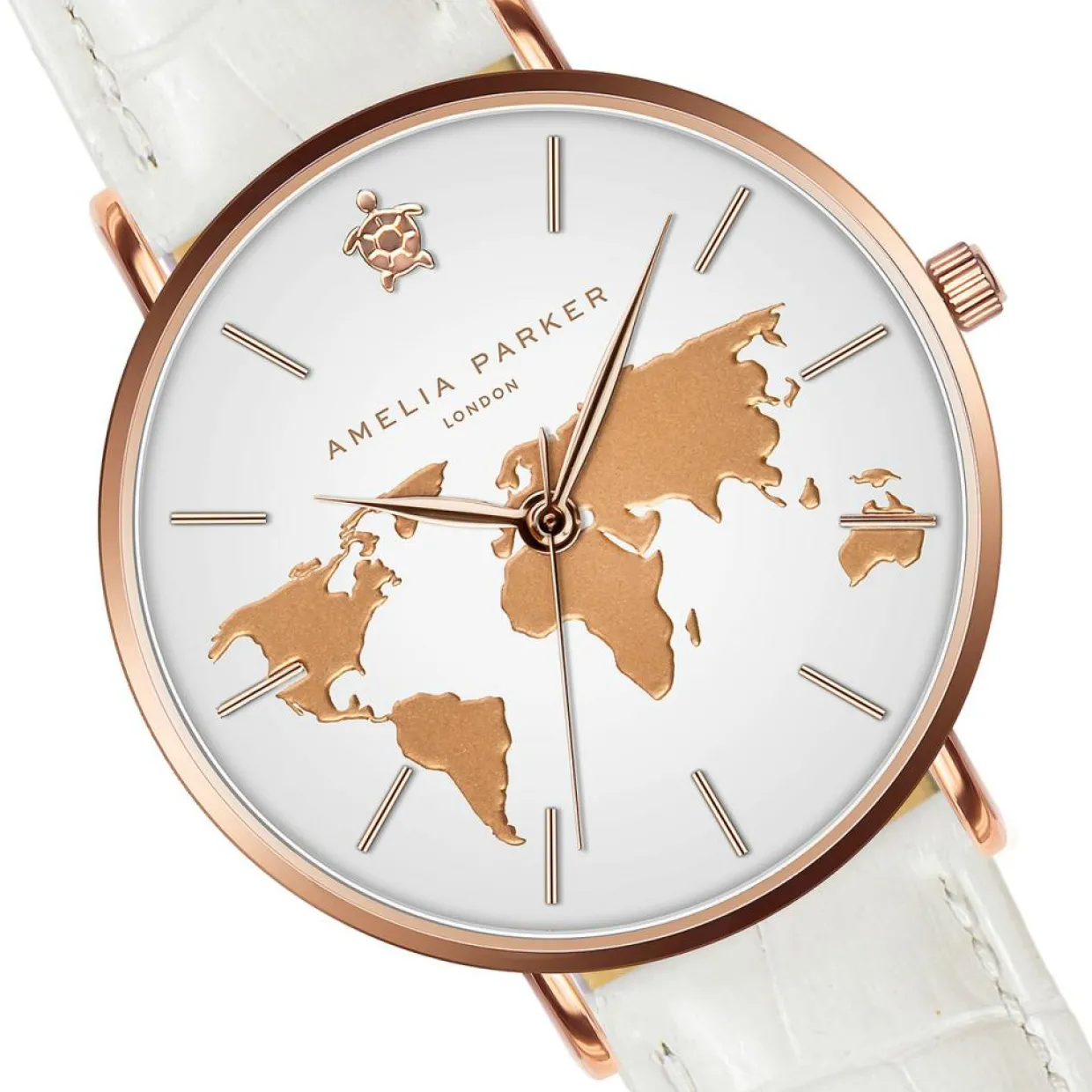 Montre Femme Vacation en Cuir blanche-Amelia Parker Sale