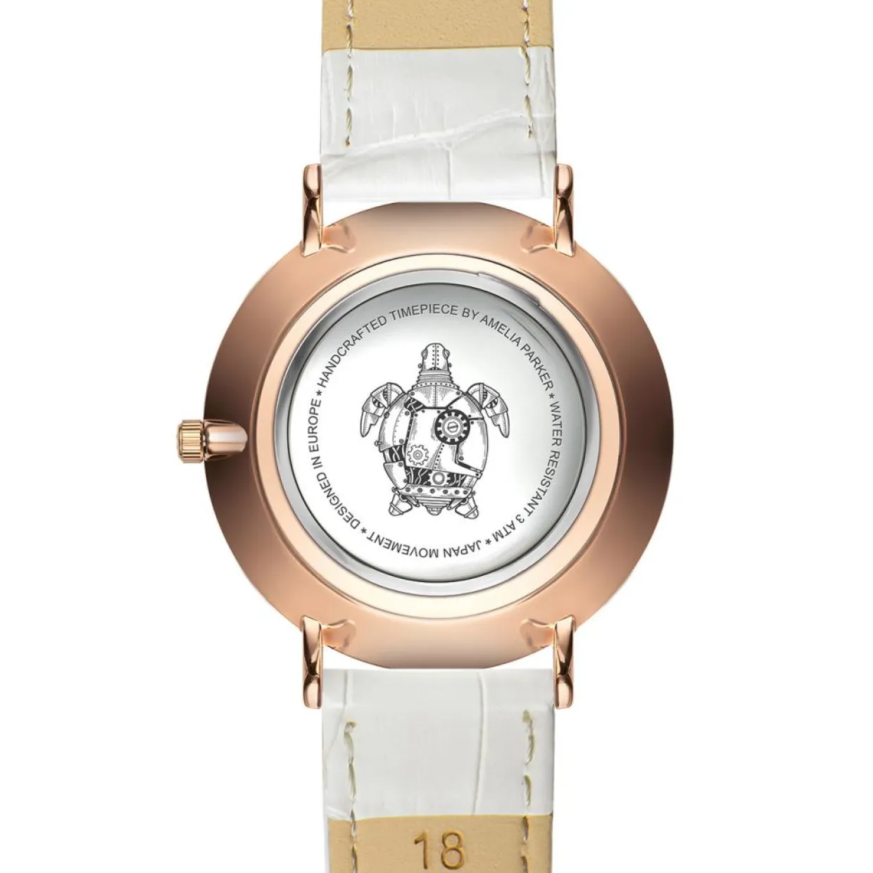 Montre Femme Vacation en Cuir blanche-Amelia Parker Sale