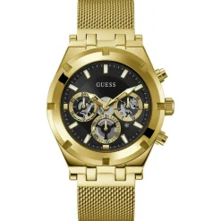 Homme Guess Montres^Montre Homme Continental en Acier dorée