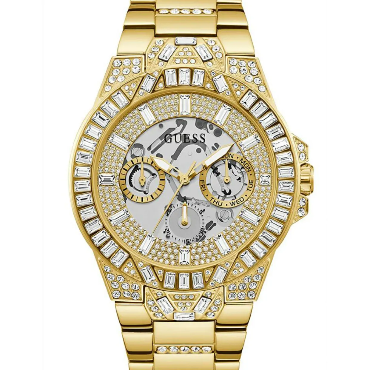 Homme Guess Montres^Montre Homme Dynasty en Acier dorée