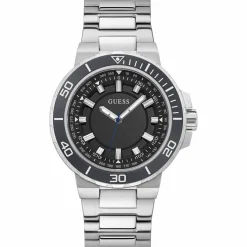 Homme Guess Montres^Montre Homme en Acier argentée
