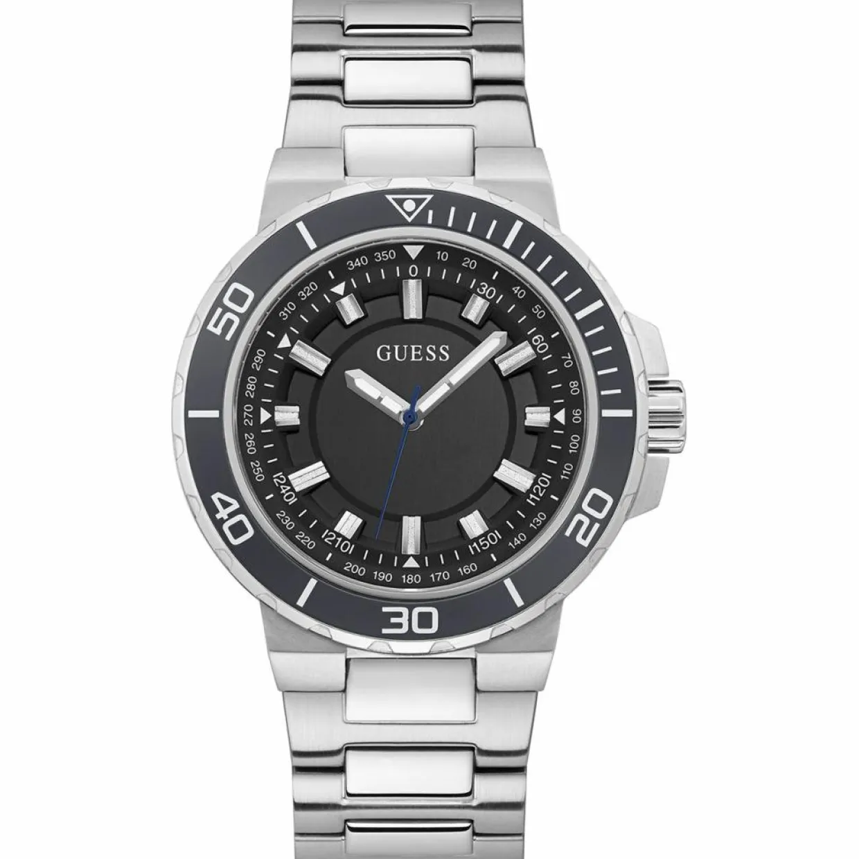 Homme Guess Montres^Montre Homme en Acier argentée