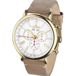Montre Homme en Cuir Burbank marron/doré-Richtenburg Discount
