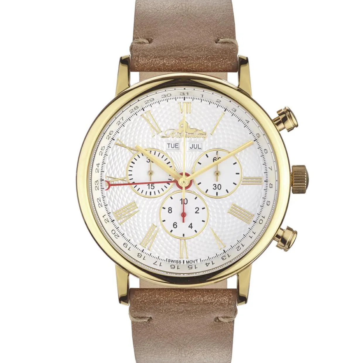 Montre Homme en Cuir Burbank marron/doré-Richtenburg Discount