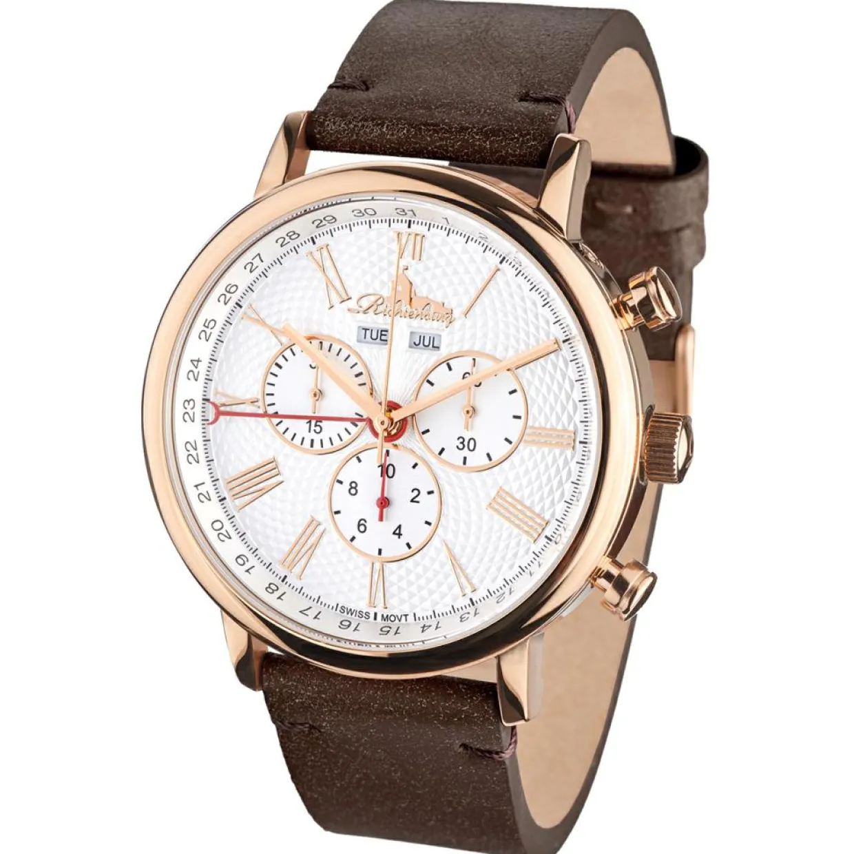Montre Homme en Cuir Burbank camel-Richtenburg Discount