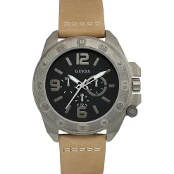 Montre Homme en PU & Cuir beige-Guess Outlet