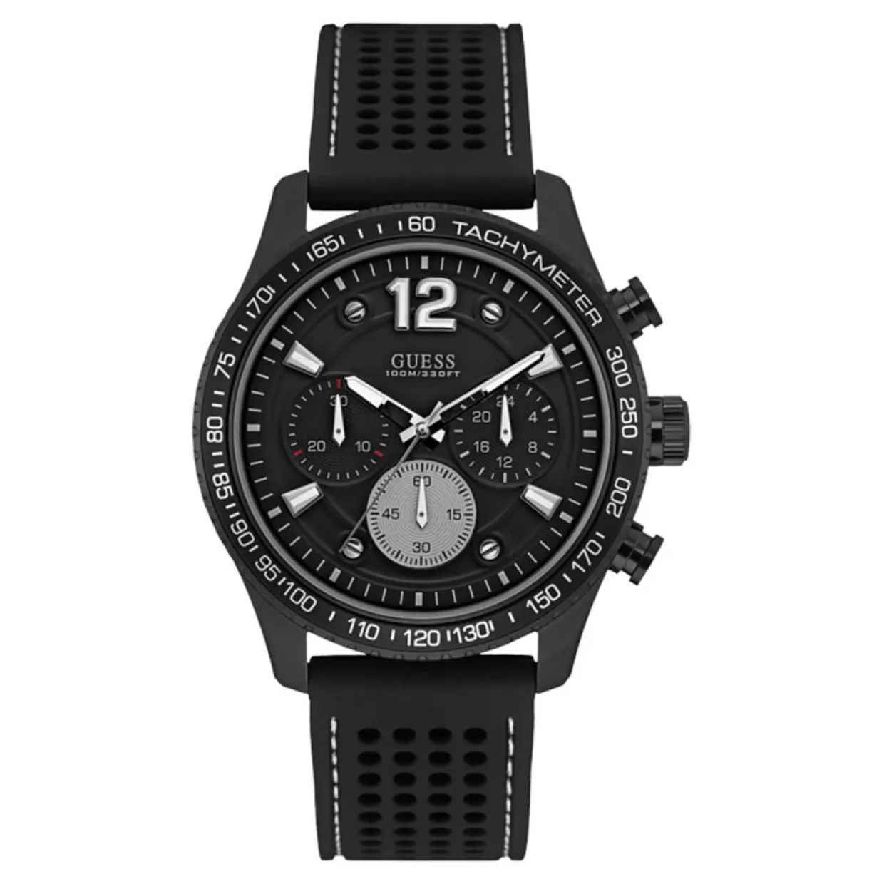 Homme Guess Montres^Montre Homme Fleet en Silicone noire