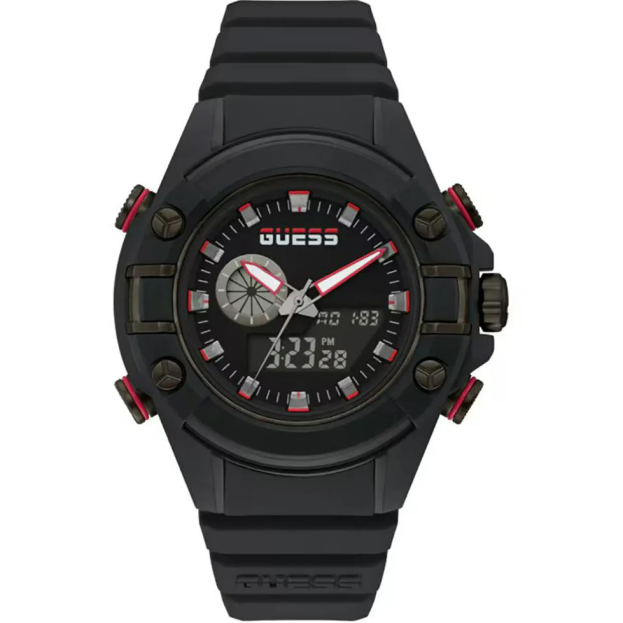 Homme Guess Montres^Montre Homme G Force en Résine noire