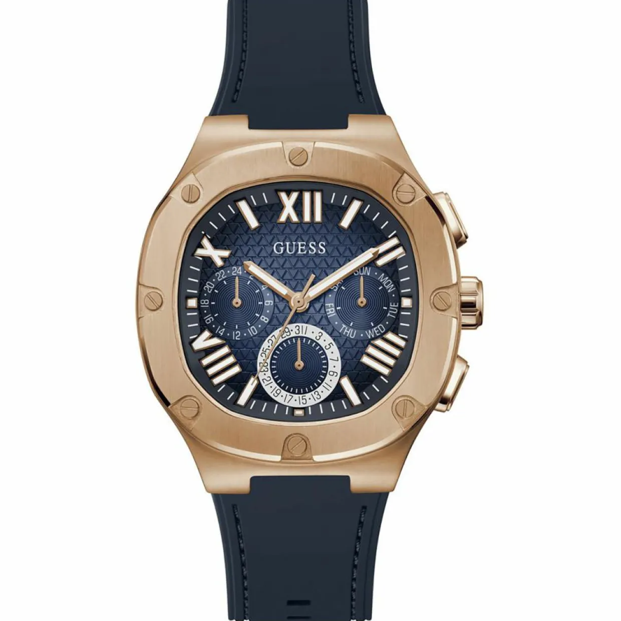 Montre Homme Headline en Silicone bleue-Guess Hot
