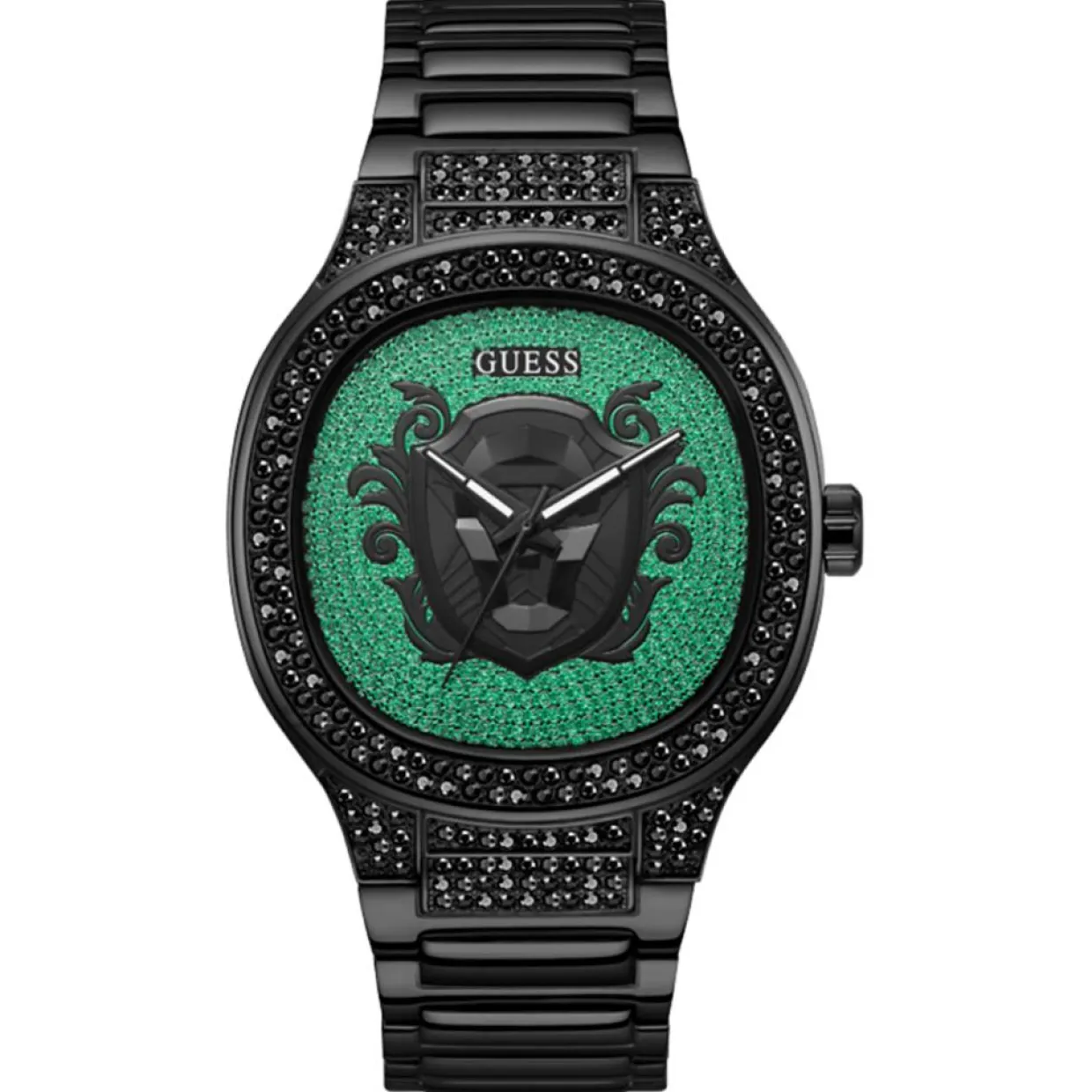 Homme Guess Montres^Montre Homme Kingdom en Acier noire