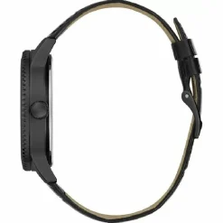 Montre Homme Monarch en Cuir noire-Guess Clearance